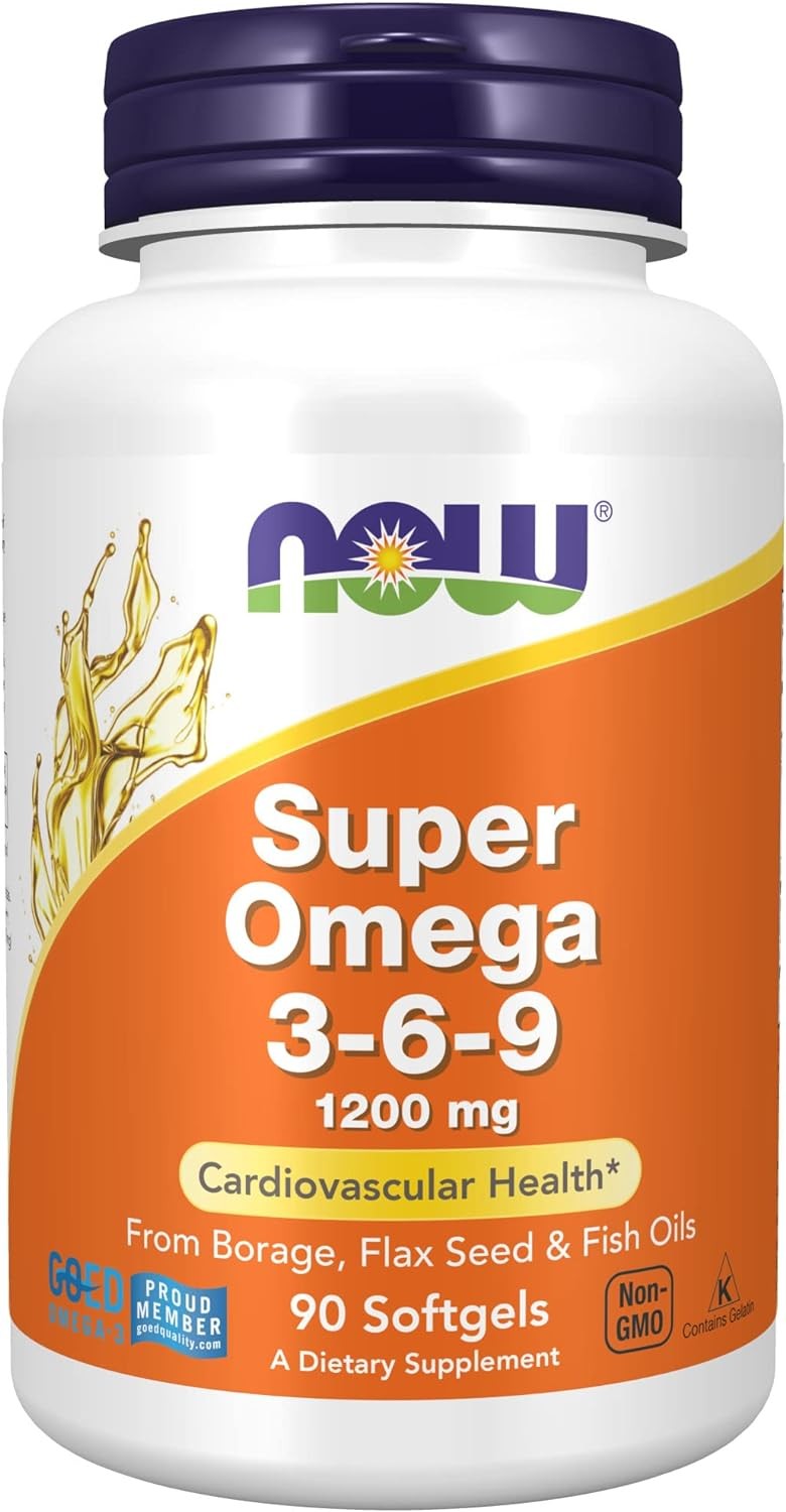 Now Super Omega 3-6-9 1200 mg Softgels