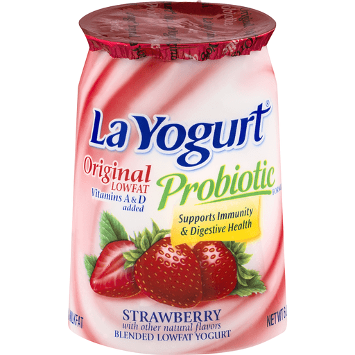 LAYOGURT PROBIOTIC STRAWBERRY FRUIT CUP 6OZ