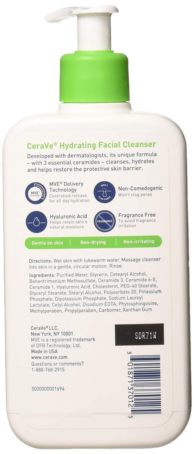 CeraVe Hydrating Facial Cleanser 12oz