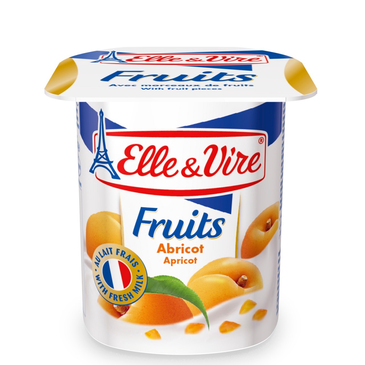 ELLE & VIRE FRUITS APRICOT 125g