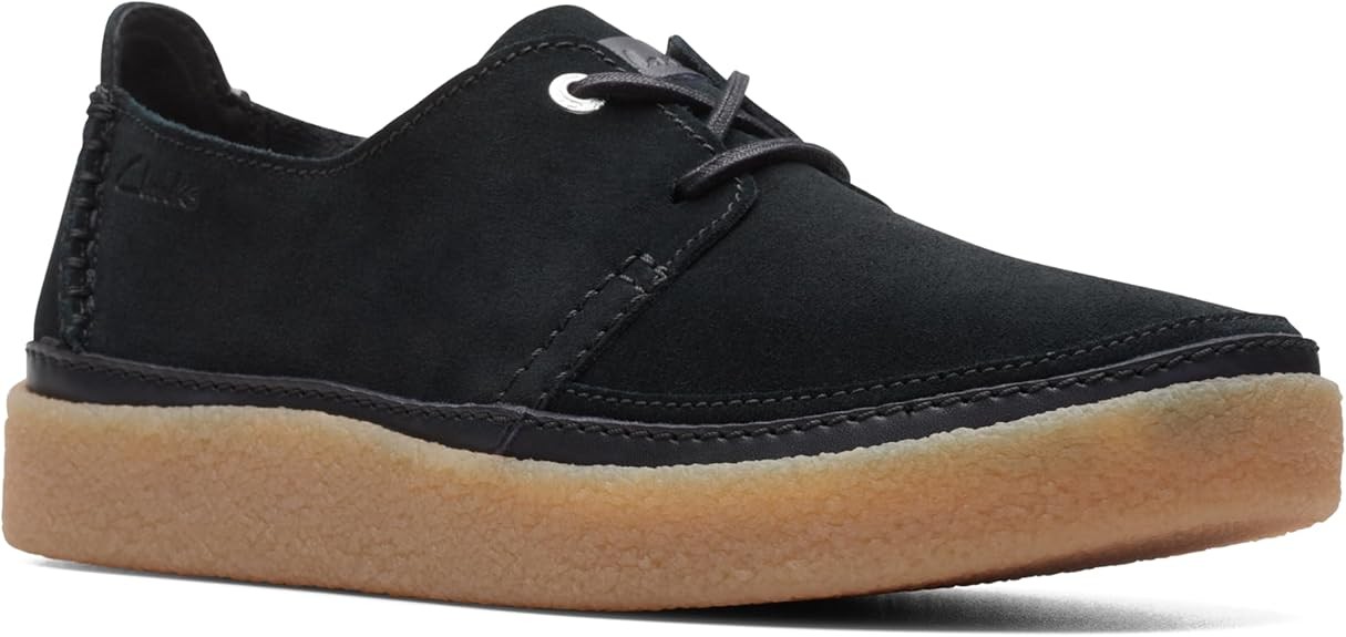 Clarks Mens Oakpark Lace :Black Suede