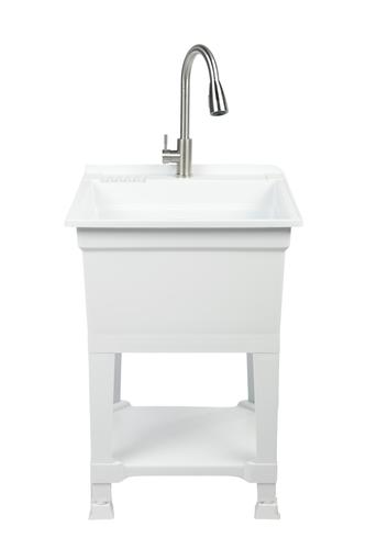 Utility Sinks Laundry Sink Tub and Faucet 20 gal