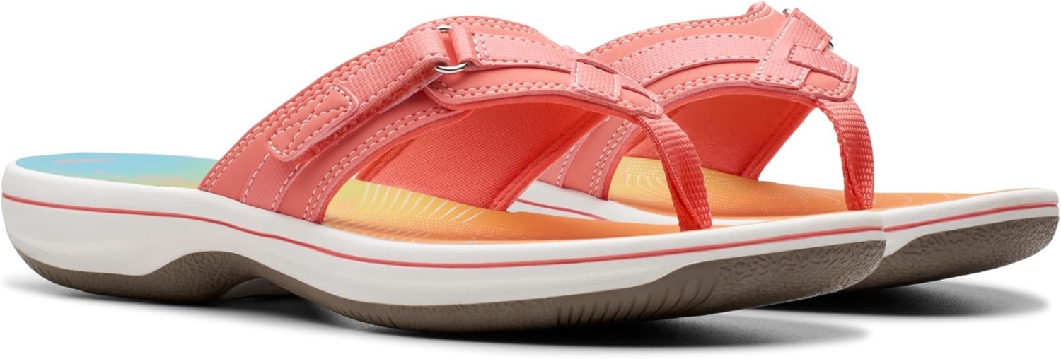 Clarks Womens Breeze Sea (Multicolor Synthetic)