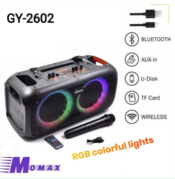DT GY-2602 6.5" SPEAKERS LED WITH MIC