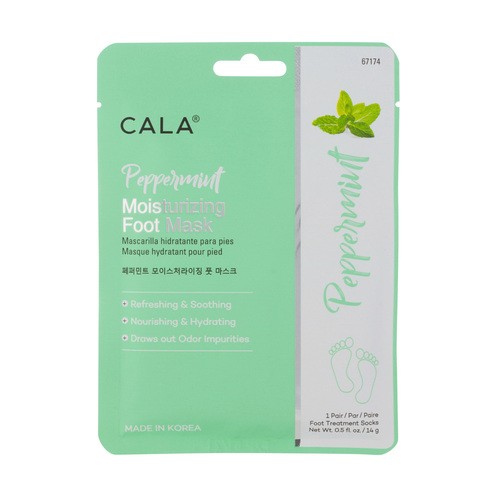 Cala Moisturizing Foot Mask Socks: Peppermint